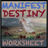 Manifest Destiny Activity Worksheet CCLS