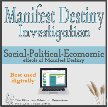 Preview of Manifest Destiny Digital Investigation Egaging DBQ Resource