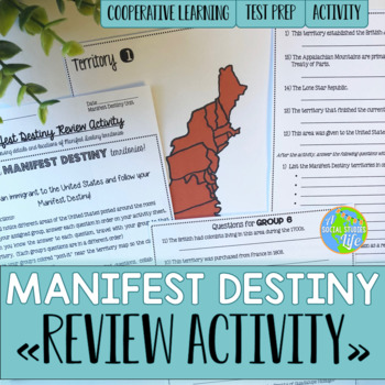 Preview of Manifest Destiny Map Review Activity
