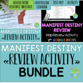 Manifest Destiny Map Review Activity BUNDLE