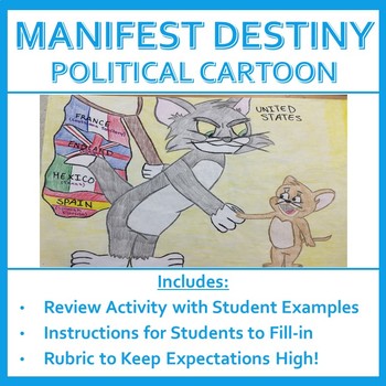 Preview of Manifest Destiny Political Cartoon Project