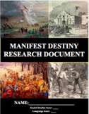 Western Expansion: Manifest Destiny Research Project