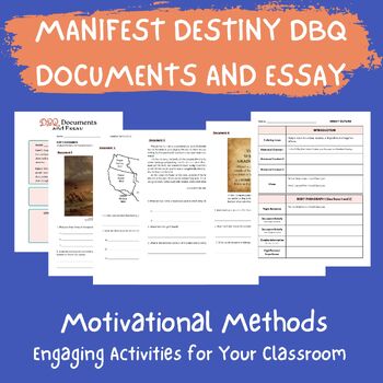 Preview of Manifest Destiny & Westward Expansion DBQ Documents and Essay for Middle School