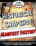 Manifest Destiny Westward Expansion Historical Snapshot Cl