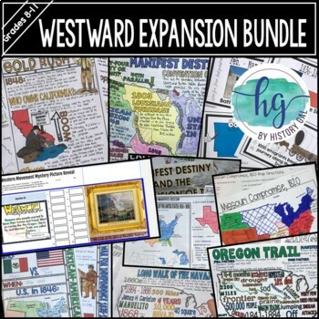 Preview of Western Expansion of United States Bundle (Texas,Gold Rush,Mexican American War)