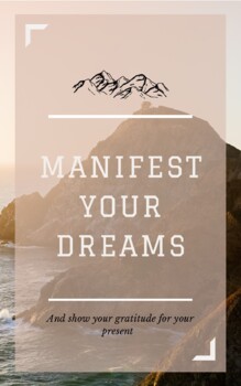 Preview of Manifest Your Dreams and Show Gratitude Journal l Gratitude Journal 