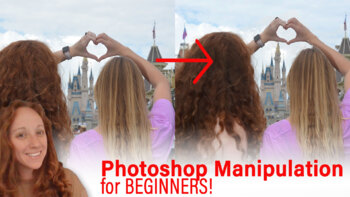 Preview of Manipulate Photos in Photoshop- Disney lesson