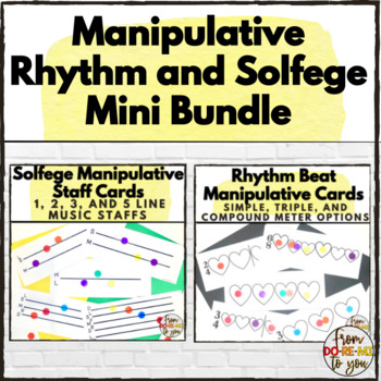 Preview of Manipulative Rhythm and Solfege Mini Bundle