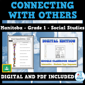Preview of Manitoba Grade 1 Social Studies - Cluster 3 - Connecting With Others
