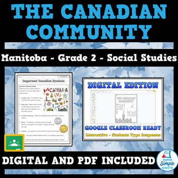Preview of Manitoba Grade 2 Social Studies - Cluster 3 - The Canadian Community