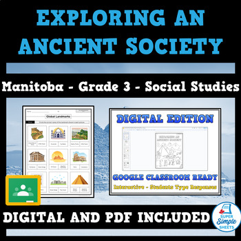 Preview of Manitoba Grade 3 Social Studies - Cluster 4 - Exploring An Ancient Society