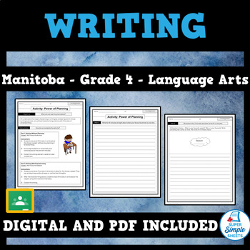 Preview of Manitoba Language Arts ELA - Grade 4 - Writing