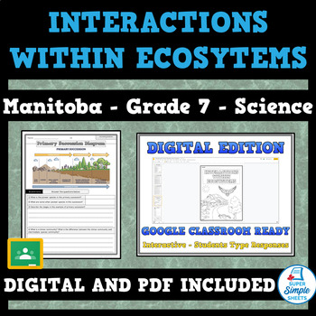 Preview of Manitoba Science - Cluster 1 - Grade 7 - Interactions Within Ecosystems