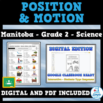Preview of Manitoba Science - Cluster 3 - Grade 2 - Position and Motion