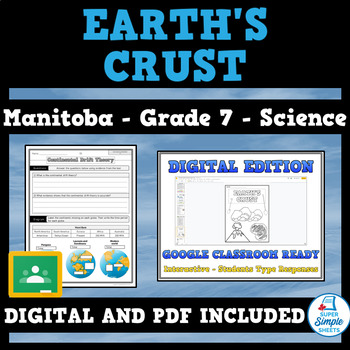 Preview of Manitoba Science - Cluster 4 - Grade 7 - Earth's Crust