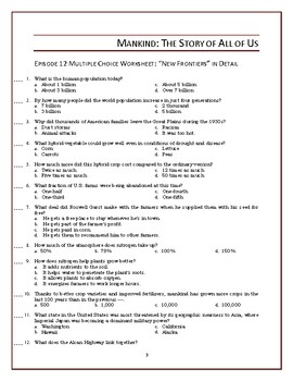 Mankind the Story of All of Us Episode 12 Worksheet and Quiz: New Frontiers