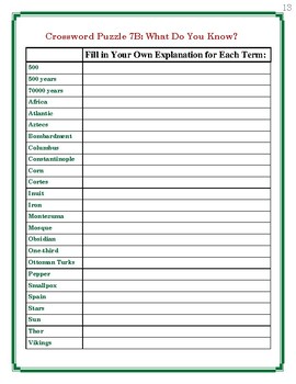 Mankind the Story of All of Us Episode 7 Worksheet Puzzles by Elise