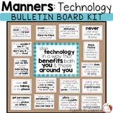 Manners Bulletin Board Kit (Technology)
