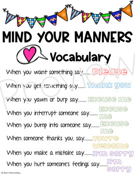 Manners Sheriff, lesson on having good manners by Heart and Mind ...