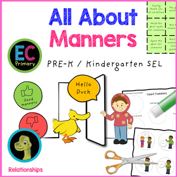 Preview of Manners - Pre-K / Kindergarten SEL