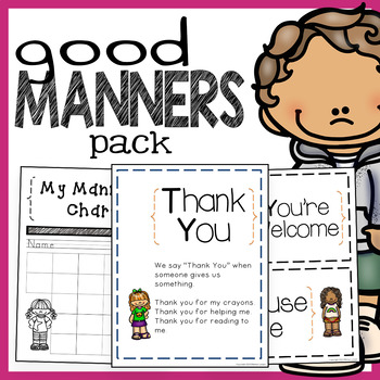 Preview of Good Manners - Manners Posters, Flash Cards, and Reward Charts