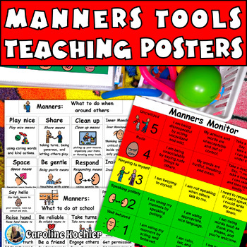 Preview of Teach Good Manners Respect Visual SEL Teaching Tool Social Skills Lesson