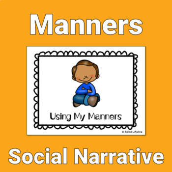 Preview of Manners Social Story