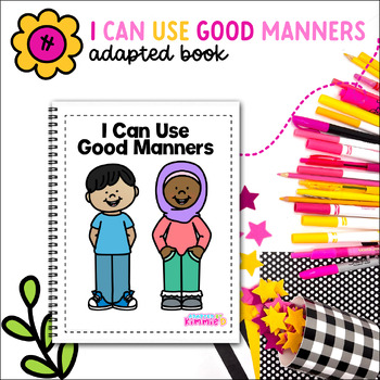 Preview of Manners Social Story for Special Education Social Skills Adapted Book Activity