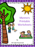 Manners Worksheets | Teachers Pay Teachers