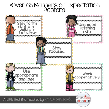 Manners and Expectations Posters {Editable} by Carrie Comincioli