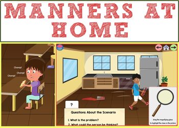 Preview of Manners at Home BOOM CARDS