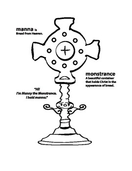 Preview of Manny the Monstrance Coloring Pages
