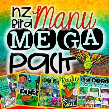 Preview of Manu Mega Pack Bundle {New Zealand Native Birds}