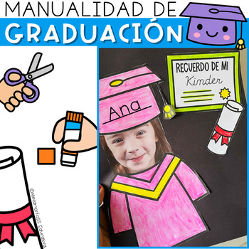Preview of Manualidad de Graduación K-3 | Kindergarten to Third Grade Graduation Craft