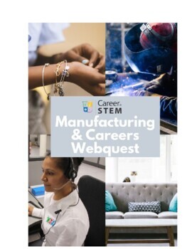 Preview of Manufacturing Career Exploration Webquest (Career In STEM Explorer)