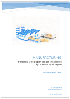 Preview of Manufacturing for Functional Skills English