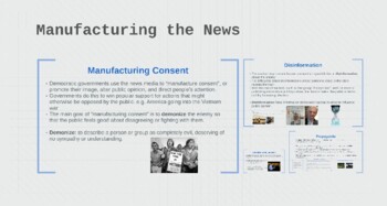 Preview of Manufacturing the News - PPT Lecture