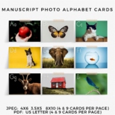 Manuscript Alphabet ABC Photo Cards | ABC Flashcards (Mont