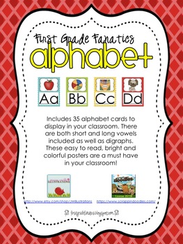 Manuscript Alphabet Posters *FREE* by First Grade Fanatics | TPT