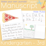 Manuscript Ruled Paper - Handwriting Practice Pre-Kinderga
