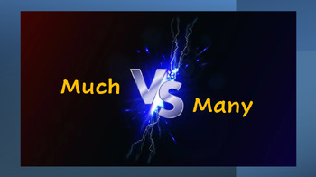 Preview of Many VS Much PowerPoint Lesson