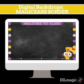 Preview of ManyCam Digital Background MAGIC EARS/"Welcome to Class"