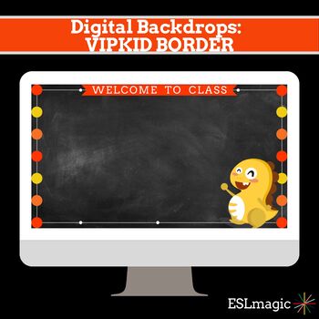 Preview of ManyCam Digital Teaching Background VIPKID/"Welcome to Class"