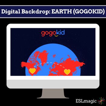 Preview of Manycam Digital Teaching Background Gogokid Earth