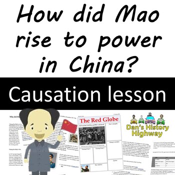 Preview of Mao's Rise to Power in China - 12-page full lesson (notes, journalist activity)