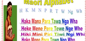 Preview of Maori Alphabet.