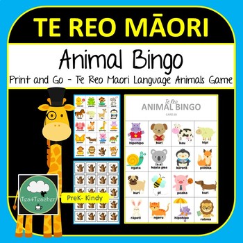 Preview of Te Reo Maori ANIMALS Bingo Game