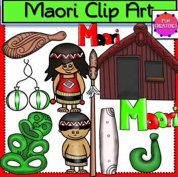 Preview of Maori Clip Art- Indigenous, Kiwiana or New Zealand