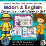 Maori / English Daily Calendar and Weather Set EDITABLE