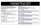 Maori Lesson Planner